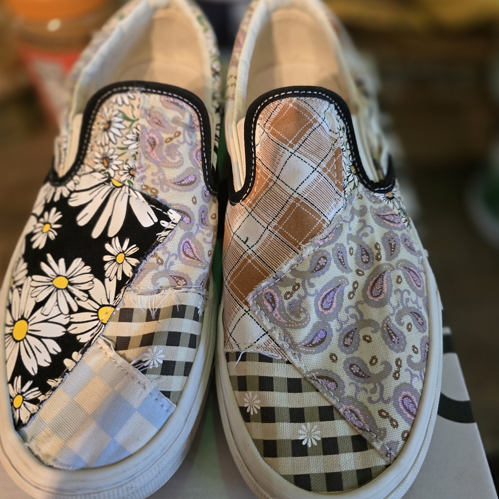 Vans Multicolor Patchwork Slip-Ons